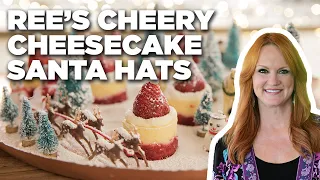 Ree Drummond's Cheery Cheesecake Santa Hats | The Pioneer Woman | Food Network