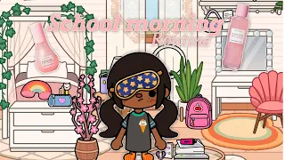 School morning routine ☀️🏫 *with voice🎙️* toca boca life world roleplay 🌍