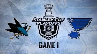 Elliott makes 32 saves, Blues beat Sharks in Game 1