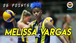 Melissa vargas | Fenerbahce vs. Galatasaray | Turkey women's volleyball league 20 21