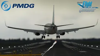 MSFS 2020 - PMDG 737 UPDATE! Crosswind landing in Copenhagen.