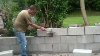 How to Build a retaining wall-Garden project