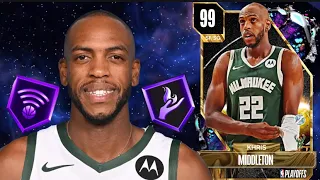 •FREE• DARK MATTER KHRIS MIDDLETON GAMEPLAY!! KHRIS IS A TUFF GUARD IN NBA 2K24 MyTEAM