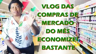 VLOG das compras de mercado do mês! economizei bastante! 🤩💰