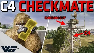 C4 CHECKMATE - How you get rid of tower campers - PUBG