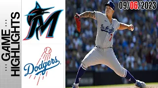 Miami Marlins vs Los Angeles Dodgers GAME HIGHLIGHTS [TODAY] September 06, 2023 | MLB 2023