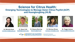 Emerging Technologies to Manage Asian Citrus Psyllid (ACP) and Huanglongbing (HLB)