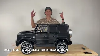 Mercedes Benz G63 Ride On Kid Car Assembly Video - R&G Toys Power Wheels