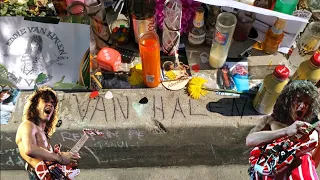 EDDIE VAN HALEN Unexpected Death MEMORIAL & House PASADENA GUITAR LEGEND - Jordan The Lion Vlog