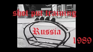 Shot put training Russia 1989
