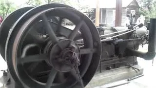 100 hp Chicago Pneumatic Diesel hit and miss flywheel engine