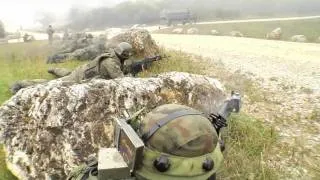 Polish Army in firefight during Full-Spectrum training