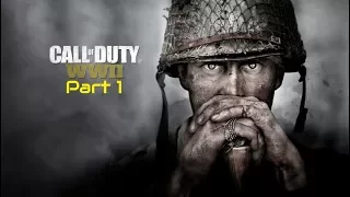 CALL OF DUTY  WW2 GAMEPLAY WALKTHROUGH Part 1: Campaign Mission 1: D-DAY BATTLE!! [1080p HD PS4 Pro]