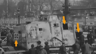 What are these strange markings on the German heavy tank A7V Elfried (542)??