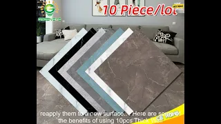 1005002752309230 10pcs Thick Wall Sticker Self Adhesive Tiles Floor Stickers Marble Bat