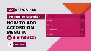 How to add accordion menu in Elementor | Accordion Menu Widget for Elementor