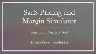 SaaS Margin and Pricing Model