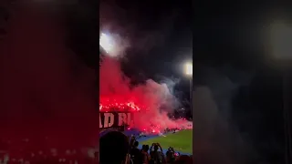 Bad Blue Boys Zagreb at match against Hajduk Split