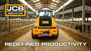 JCB TM320S Telemaster Telescopic Wheel Loader Working on the Farm