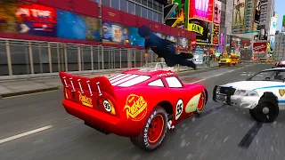 Crazy Lightning McQueen Crashes - GTA 4 Real Car Crashes Ep.7