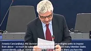 European Parliament Debate - Crosses in Italian Classrooms- 1/3