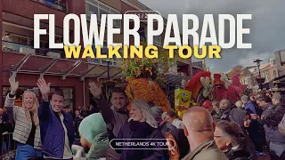 Flower Parade 2024 Hillegom: Up Close & Personal Walking Tour 4K
