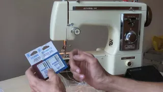 Privileg Super Nutzstich 485 Nähmaschine Sewing machine Швейная машина  test  Leder