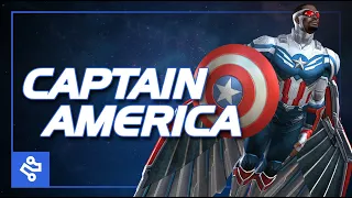 Капитан Америка (Сэм Уилсон) - Глубокое погружение - Описание способностей | Марвел Битва Чемпионов