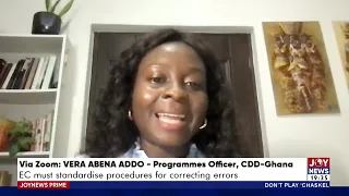 Limited Voter Registration: CDD-Ghana worried about recurring errors in figures published by EC