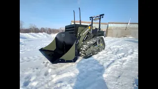 Бульдозер погрузчик Зелёная черепаха.Производства PASHIN.