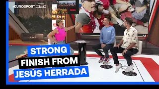 Strong Finish From Jesús Herrada! | The Breakaway React To La Vuelta Stage 11 Race | Eurosport