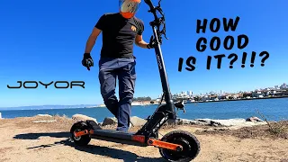 TOP SPEED 35MPH?!?  JOYOR S10-S ELECTRIC SCOOTER FULL REVIEW, RIDE, AND UNBOXING
