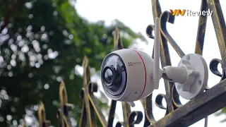 ✅ Đánh giá camera ngoài trời EZVIZ C3W: thiết kế lạ, còi hú và đèn nháy báo động hữu ích