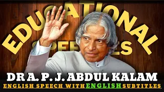 DR APJ ABDUL KALAM : What is Knowledge ? | English Speech with Subtitles | Educational Speeches