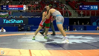 1/8 FS - 86 kg: H. RAJABAU (BLR) v. D. TAYLOR III (USA)