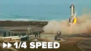 Watch SpaceX SN10 land in slow motion!