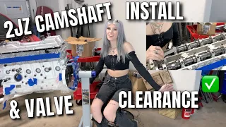 HOW TO INSTALL 2JZ CAMSHAFTS (DETAILED w/ DIAGRAMS) + VALVE CLEARANCE CHECK!  - Rina Rae