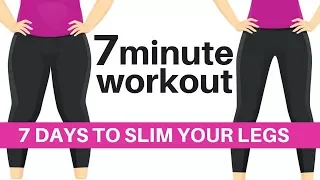 7 MINUTE WORKOUT SLIM YOUR LEGS HOME WORKOUT - LOSE INCHES - REDUCE LEG FAT   LUCY WYNDHAM READ