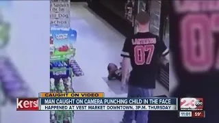 Boy is punched in the face by man on surveillance video