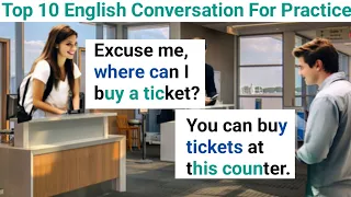 English Conversation Practice | ✈️ At the Airport | At the Railway Stations | At Bus Stop