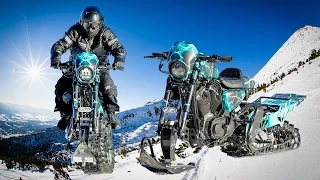 EPIC Harley-Davidson Snowbike - Snow Drag