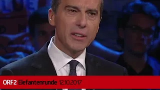 ORF-Elefantenrunde (12.10.2017): Bundeskanzler Christian Kern zur Gleichstellung von Lehrlingen