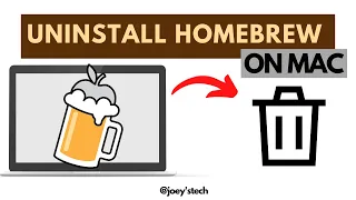 How to uninstall homebrew (2022) from MacOS within 2 mins | Catalina or Big Sur