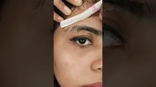 Eyebrow Shaping Tutorial Using Facial Razor  #shorts