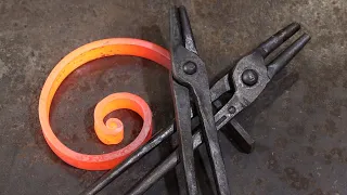 Scroll Tongs from Kens Custom Iron - Blacksmithing