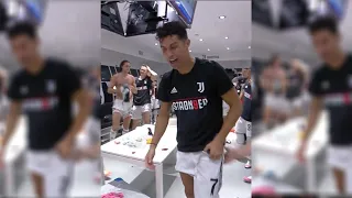 CRISTIANO RONALDO & JUVENTUS CELEBRATE WINNING NINTH SERIE A SCUDETTO (MUST WATCH) #STRON9ER