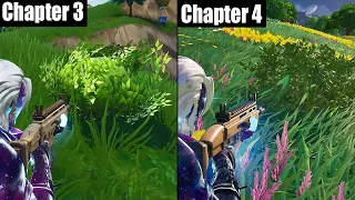 Fortnite Chapter 3 vs. Chapter 4 Graphics Comparison | PS5
