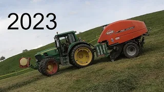 Erster Schnitt 2023 Siloballen Pressen Schweiz | Motor Sound John Deere 6630 Premium & Kuhn I-Bio+