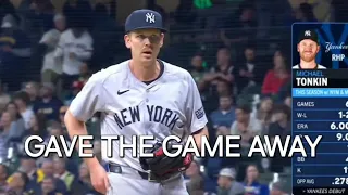 Yankees fall apart vs. Brewers... Clay Holmes only threw 10 pitches!!!