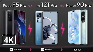 Poco F5 Pro vs Xiaomi 12T Pro vs Honor 90 Pro |@MobileNerdTech